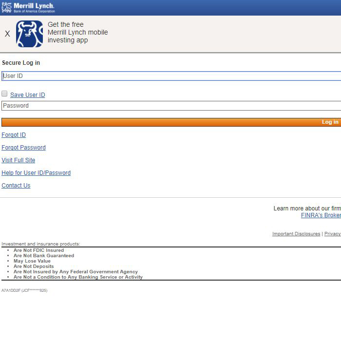 Merrill Lynch Login At Olui2 fs ml Login OZ