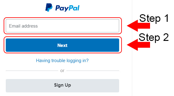 paypal account login